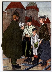 Vogesen Bilder (ヴォージュの画像) ; お城の見学 作： Jean Jacques (1873 1951) Waltz