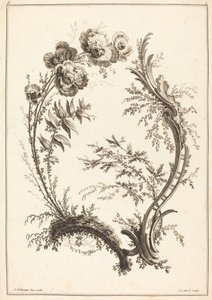 花飾り 作： Jean Jacques Avril I after Jean Baptiste Pillement