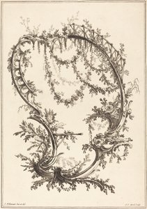 支柱と手すりの飾り 作： Jean Jacques Avril I after Jean Baptiste Pillement