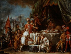 フランス領事、ベルトランデュゲスクランの葬儀、19世紀後半から20世紀 作： Jean Jacques Baptiste Brunet