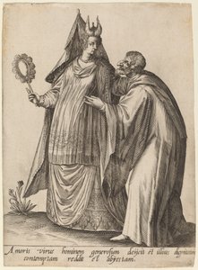 人間への愛のウイルス...、1597年。 作： Jean Jacques Boissard
