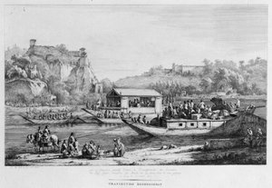 セーヌ川の船旅、1803年。   作： Jean Jacques Boissieu de