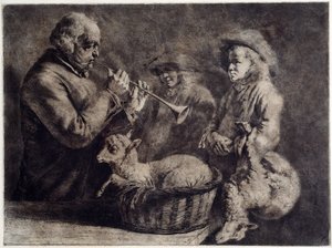 The Oboist」です。   作： Jean Jacques Boissieu de