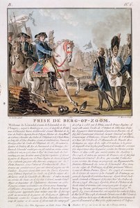ジャン・バプティスト・モレット（fl.1790-1820）、1787年に彫刻されたオランダのベルク・オプ・ズームの撮影、1747年 作： Jean Jacques Francois Le Barbier