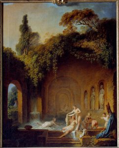 ニンフの浴場 ジャン・ジャック・フランソワ・バルビエ・ラン(1738-1826) 画 19世紀 ルーアン、ボザール美術館