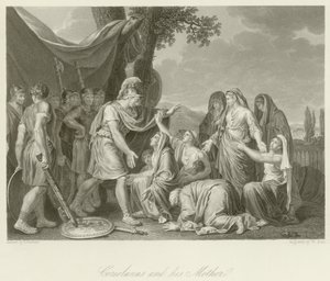 Coriolanusと彼の母親 作： Jean Jacques Francois Lebarbier