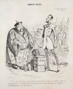 英語の貿易。 Yévoは、この毒をdsuite ...、1840年に購入する必要があると言っています。 作： Jean Jacques Grandville
