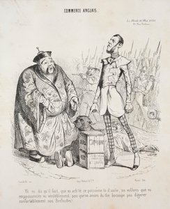 英語貿易。 ええ、あなたはすぐにこの毒を買わなければならないと言いました。私たちは本当にあなたに毒を盛ってもらいたいので、ビーフステーキを快適に消化するために一杯のお茶を飲むことができます! 作： Jean Jacques Grandville