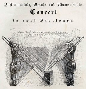 インストルメンタルボーカルと驚異的なコンサート、1844年。 作： ジャン＝ジャック・グランヴィル