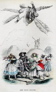 新しいイカロス、1840 年代。 作： Jean Jacques Grandville