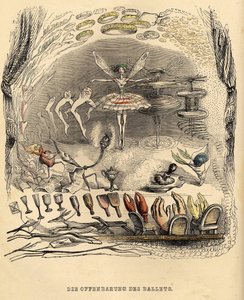バレエの啓示、1840年代 作： Jean Jacques Grandville