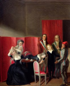 1793年7月3日、家族から奪われたドーフィン 作： Jean Jacques Hauer