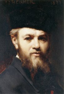 自画像、1877 作： Jean Jacques Henner