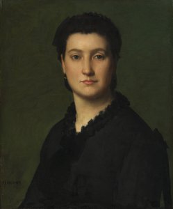 女性の肖像 作： Jean Jacques Henner
