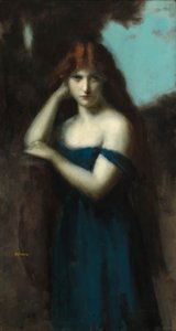 立っている女、1903年頃 作： Jean Jacques Henner