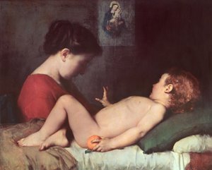 覚醒の子 作： Jean Jacques Henner