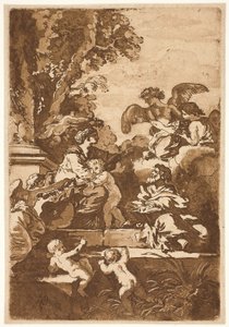天使と聖家族 作： Jean Jacques Lagrenee