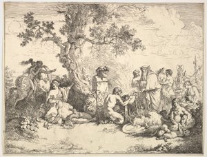 パンへの犠牲、1762-63。 作： Jean Jacques Lagrenee