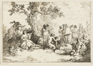 神パンへの生贄 作： Jean Jacques Lagrenee