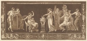 犠牲のシーン アンティークの犠牲、さまざまな構成のコレクションのフリーズと...、1784年から。 作： Jean Jacques Lagrenee