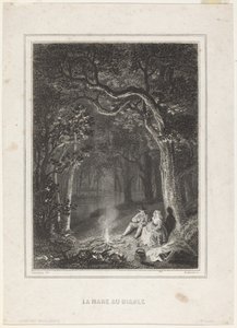 悪魔の池 作： Jean Jacques Outhwaite, after Charles François Daubigny