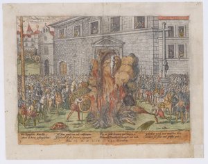 1568年1559年12月23日のアンデュブールの処刑 作： Jean Jacques Perrissin