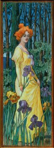 虹彩を持つ女性 作： Jean Jacques Waltz
