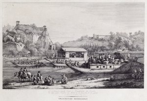 セーヌ川の船旅、1803 作： Jean Jacques de Boissieu