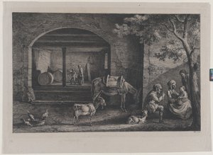 サン・ジャン・ド・トゥスラの農場の内部、1793年。