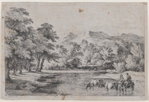 フキエールの後の風景、1772年。 作： Jean Jacques de Boissieu