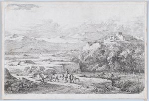 ファン デル カベルの後の風景、1773 年頃。 作： Jean Jacques de Boissieu