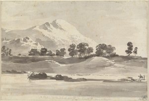 メルファ川の対岸から見たカイロ山 作： Jean Jacques de Boissieu