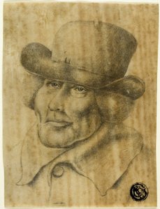 帽子とオーバーコートを着た老人の胸像 作： Jean Jacques de Boissieu