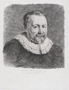 肖像画、ヴァン ダイクにちなんで、1770 年。 作： Jean Jacques de Boissieu