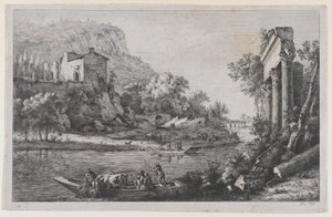 リバークロッシング、1796年。 作： Jean Jacques de Boissieu