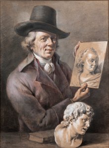 自画像、18世紀の後半。 作： Jean Jacques de Boissieu