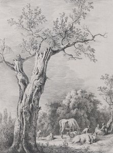 1795 年、サン シャモンで完成した素描の後の春。