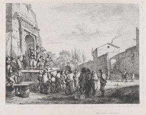 小さなペテン師、1773 年。 作： Jean Jacques de Boissieu