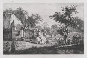 小さなエルミタージュ、1793年。 作： Jean Jacques de Boissieu
