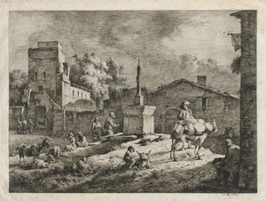 聖アンデオルの眺め、1774年。