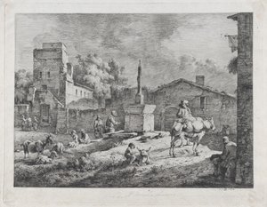 サン・アンデオルの眺め、1774年。