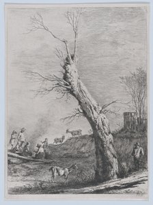 1795 年、サン シャモンで描かれた絵の後の冬。