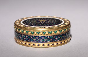 丸い箱、1779-80 作： Jean Joseph Barrière