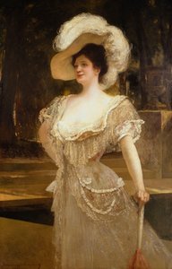 夫人の肖像、1901 作： Jean Joseph Benjamin Constant