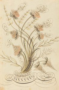 書道の花 作： Jean Joseph Bernard called Bernard de Paris