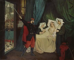 1870年の戦争中のシーン 作： Jean Joseph Weerts