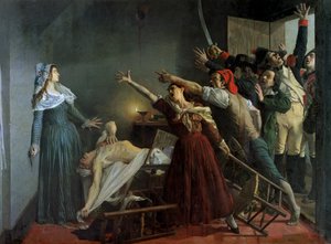 マラット暗殺、1886 作： Jean Joseph Weerts