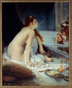 オリエンタリズム：「白人奴隷」 ジャン・ジュール・アントワーヌ・ルコント・デュ・ヌイ（1842-1923）の絵画 1888 Sun.1,46x1,18 m ナント、ミュゼ・デ・ボザール - オリエンタリズム：「白い奴隷」。ジャン・ジュール・アントワーヌ・ルコント・デュ・ヌイ（1842-1923）の絵画 作： Jean Jules Antoine Lecomte du Nouy