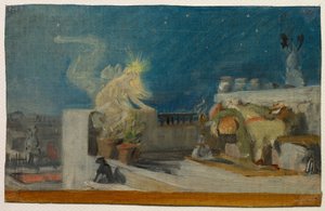 東洋の夢」のスケッチ、1904年以前（油彩、布地） 作： Jean Jules Antoine Lecomte du Nouy