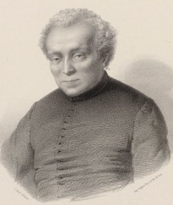作曲家ルイ・ランビロット1797-1855の肖像。 作： Jean Julien Jacott